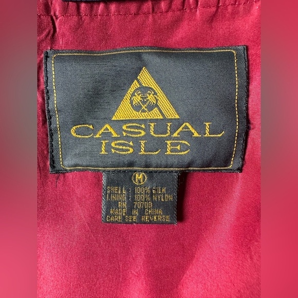 Vintage 80s silk baroque windbreaker- men's medium, women L - Picture 14 of 16